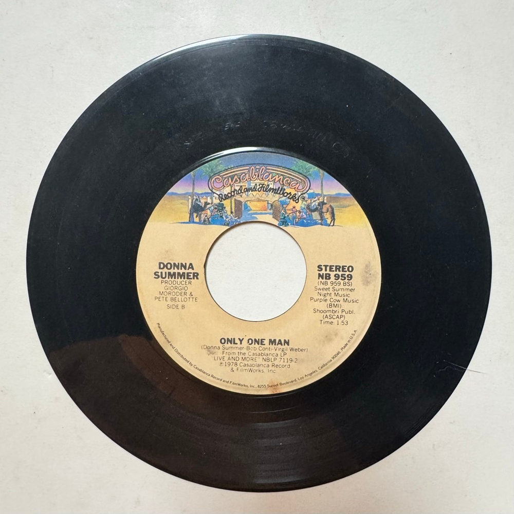 1978 Casablanca Records 45 RPM  Donna Summer “Heaven Knows”e